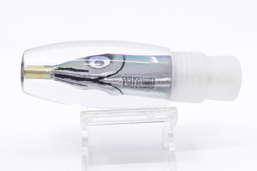 Tsutomu Lures Blue-Green-Gold-Silver Fish Head Rainbow Eyes Moke Invert 9" 5oz