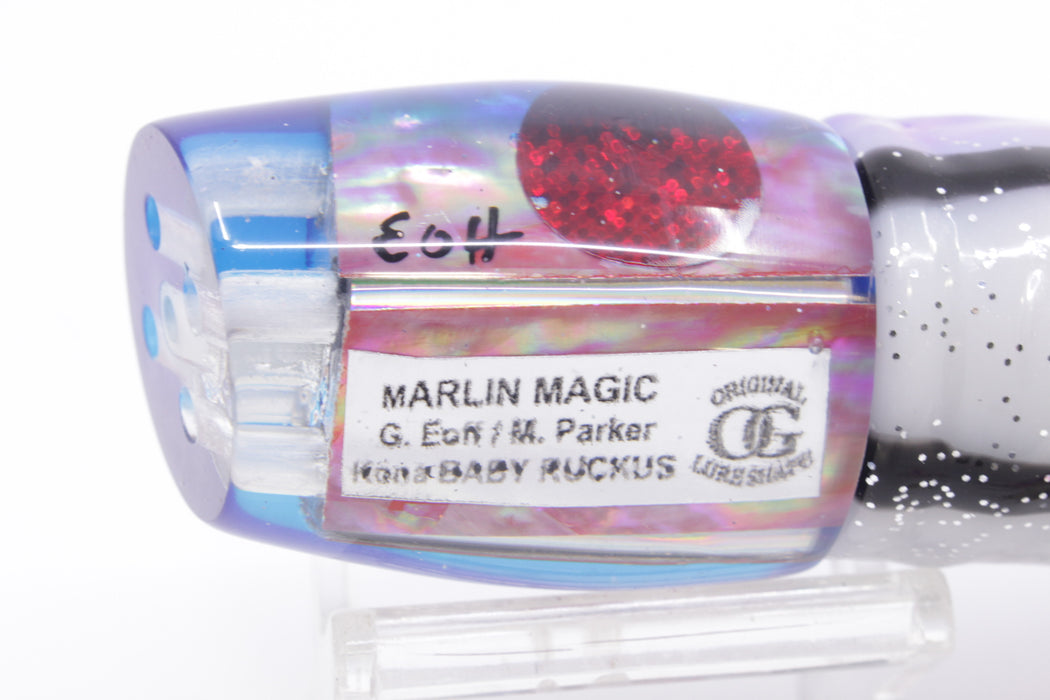 Marlin Magic Pink Awabi Shell Blue Back 4-Hole Baby Ruckus 10" 6.5oz Skirted Gay Bob