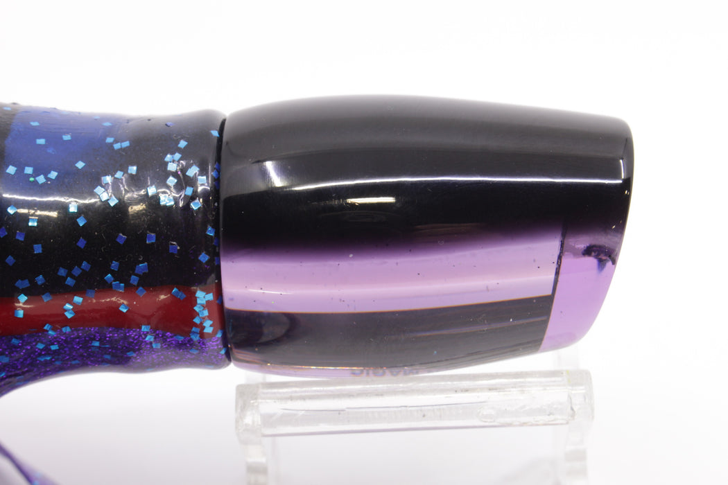 Marlin Magic Purple Mirrored Black Back Baby Ruckus 10" 6.5oz Skirted Black-Blue-Purple