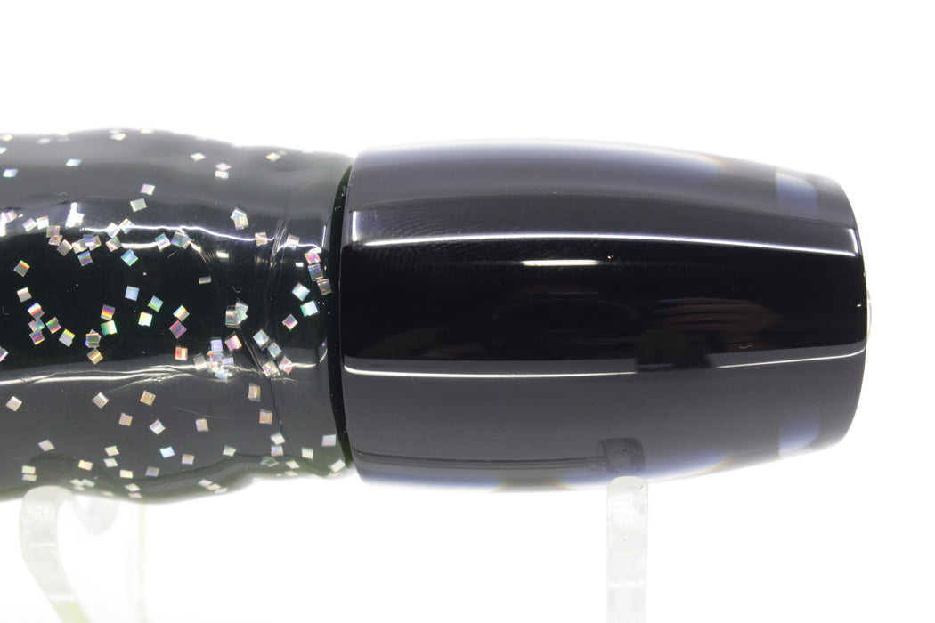 Moyes Lures Black Pearl Black Back Small J-Boy 9" 3.5oz Skirted Magic Johnson