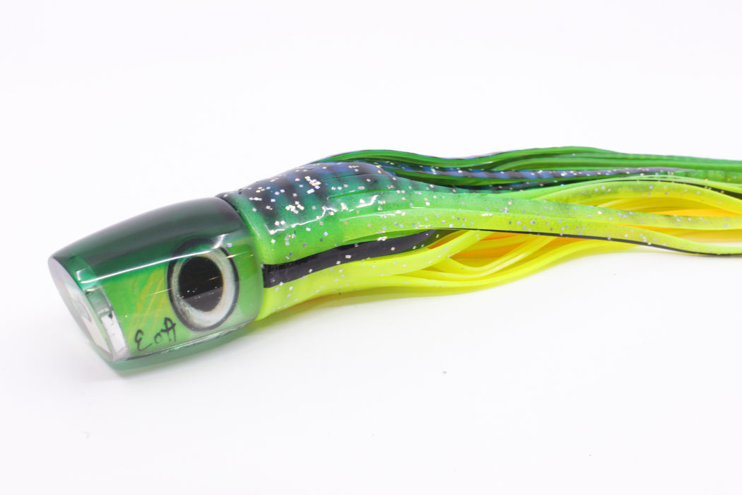 Marlin Magic Lime MOP Green Back Baby Ruckus 10" 6.5oz Skirted Green-Chartreuse