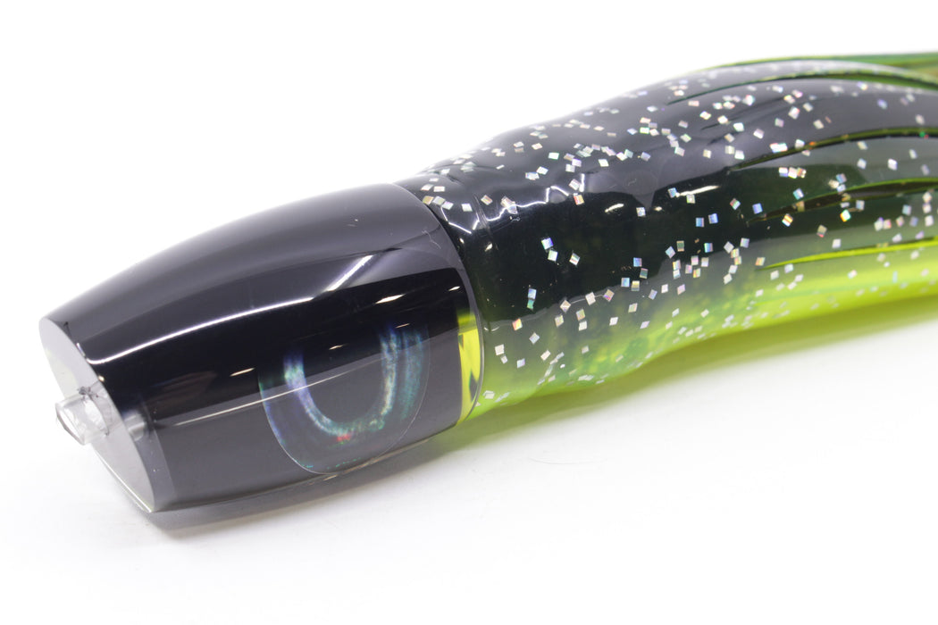 Moyes Lures Black Pearl Black Back Small J-Boy 9" 3.5oz Skirted Magic Johnson