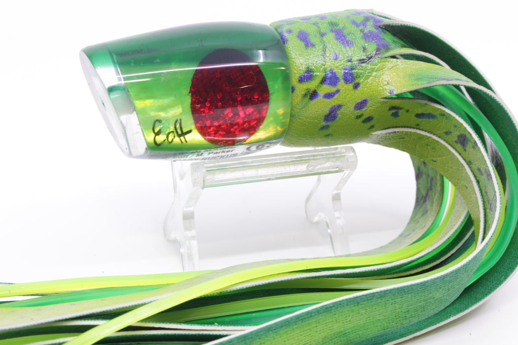 Marlin Magic Lime Green MOP Green Back Red Eyes Baby Ruckus 10" 5.5oz ALV Mahi