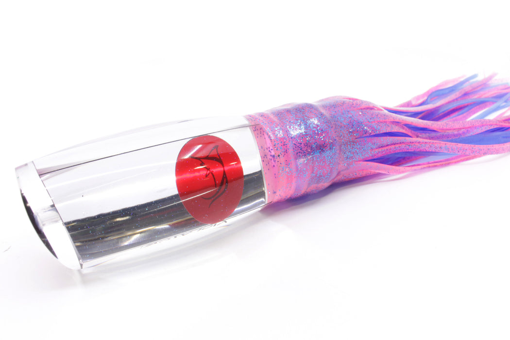 Bonze Lures Clear Mirrored Red Eyes Violator 14" 17oz Skirted Pink/Blue