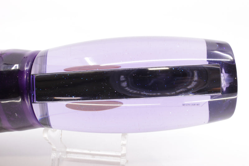 Bonze Lures Purple Mirrored Red Eyes Violator 14" 17oz Skirted Purple Skipjack