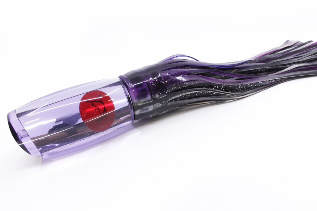 Bonze Lures Purple Mirrored Red Eyes Violator 14" 17oz Skirted Purple Skipjack