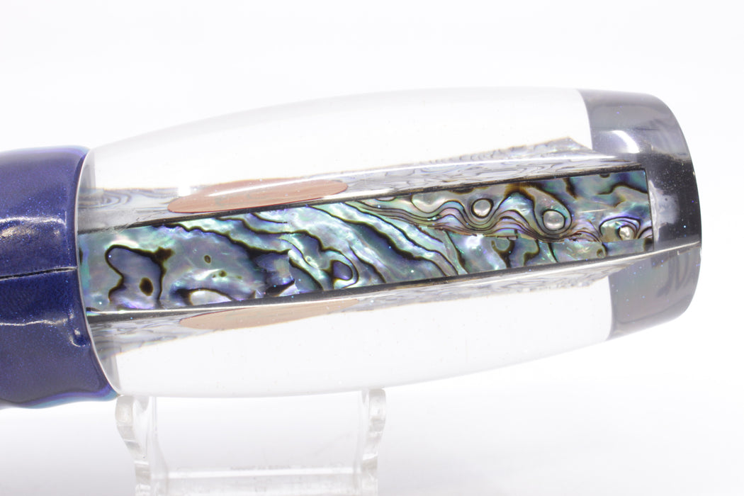 Bonze Lures Paua Shell Red Eyes Violator 14" 14.6oz Fire Tailz Vinyl Yellowfin