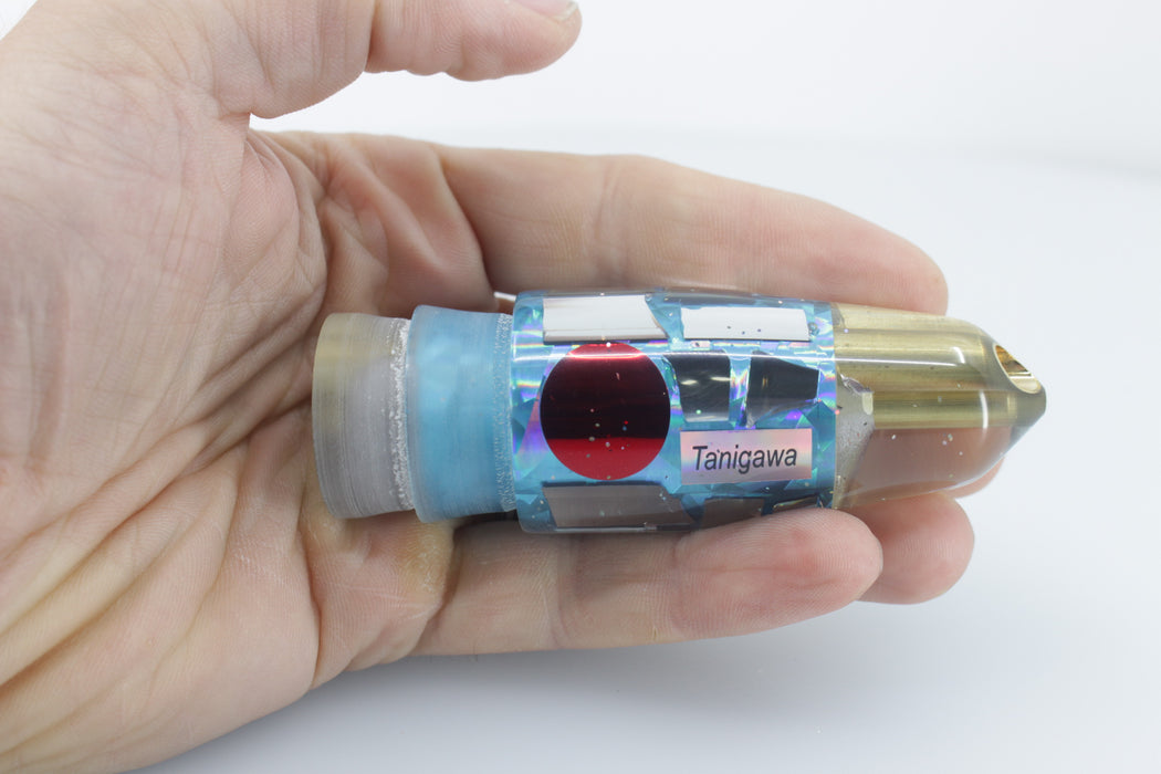 Tanigawa Lures Ice Blue Rainbow Cracked Glass 2-Hole Bullet 9"+ 7.8oz EZ-K