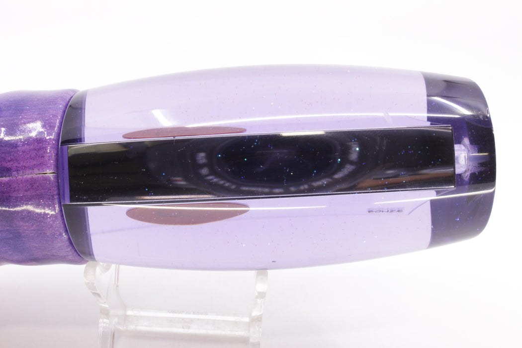 Bonze Lures Purple Mirrored Red Eyes Violator 14" 14.6oz Fire Tailz Vinyl Purple Eclipse