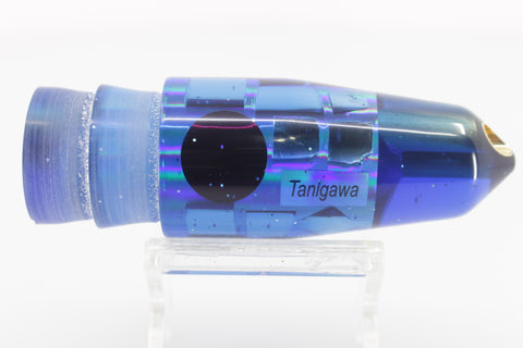 Tanigawa Lures Dark Blue Rainbow Cracked Glass 2-Hole Bullet 9"+ 7.8oz