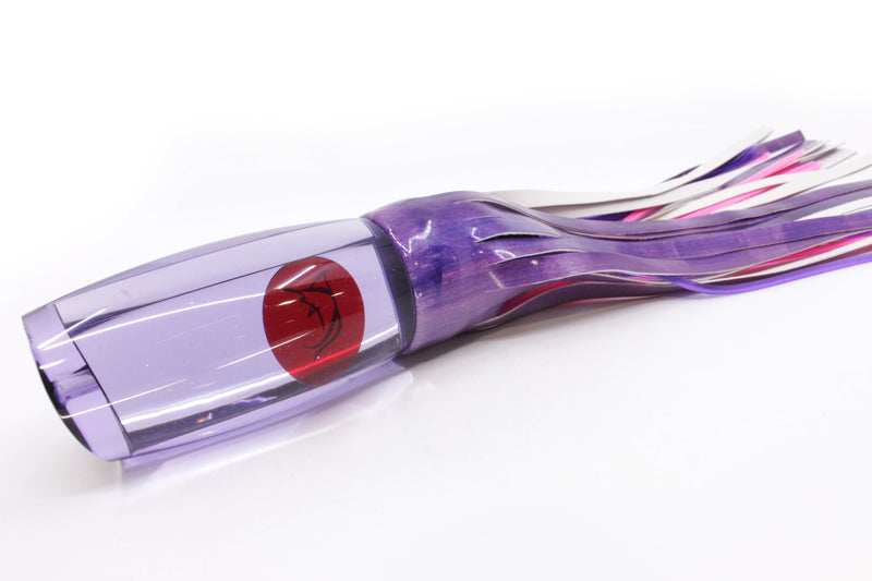 Bonze Lures Purple Mirrored Red Eyes Violator 14" 14.6oz Fire Tailz Vinyl Purple Eclipse