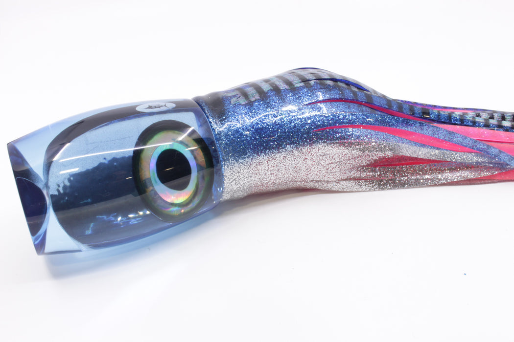 Aloha Lures Ice Blue Chrome Xtreme Beauty 16" 21.2oz Skirted Blue Aurora/Pink