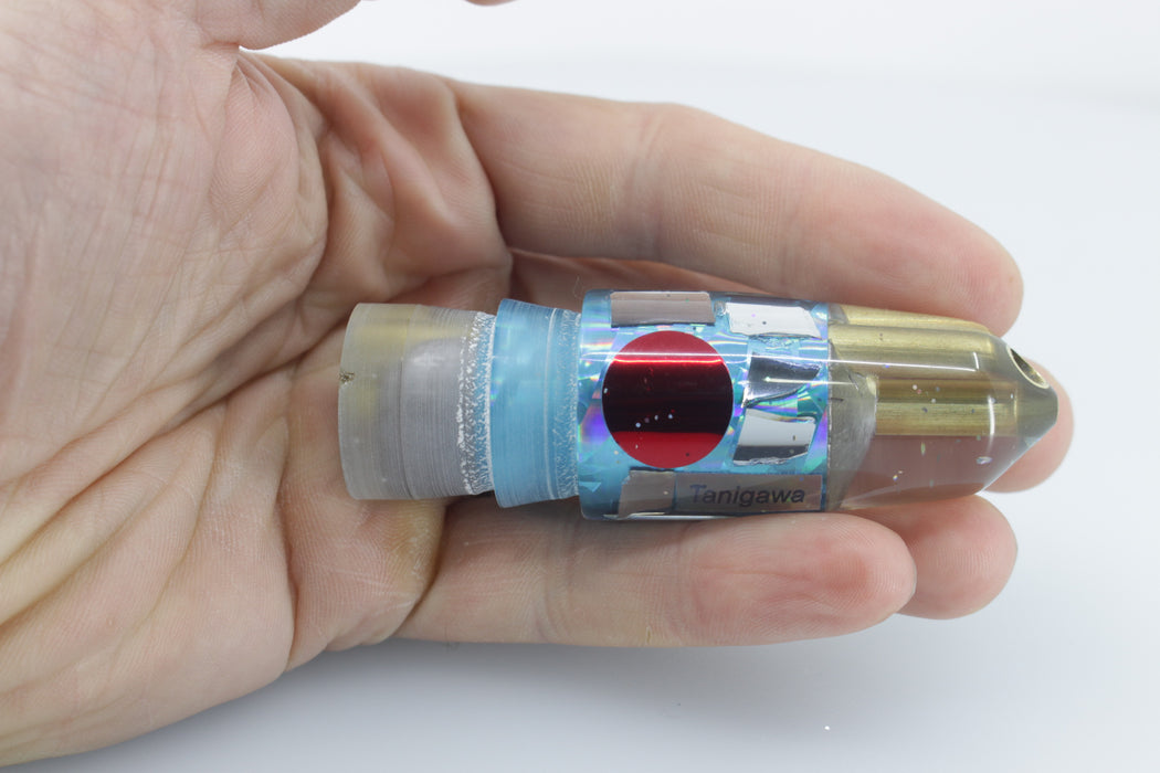 Tanigawa Lures Ice Blue Rainbow Cracked Glass 2-Hole Bullet 7" 5oz EZ-K