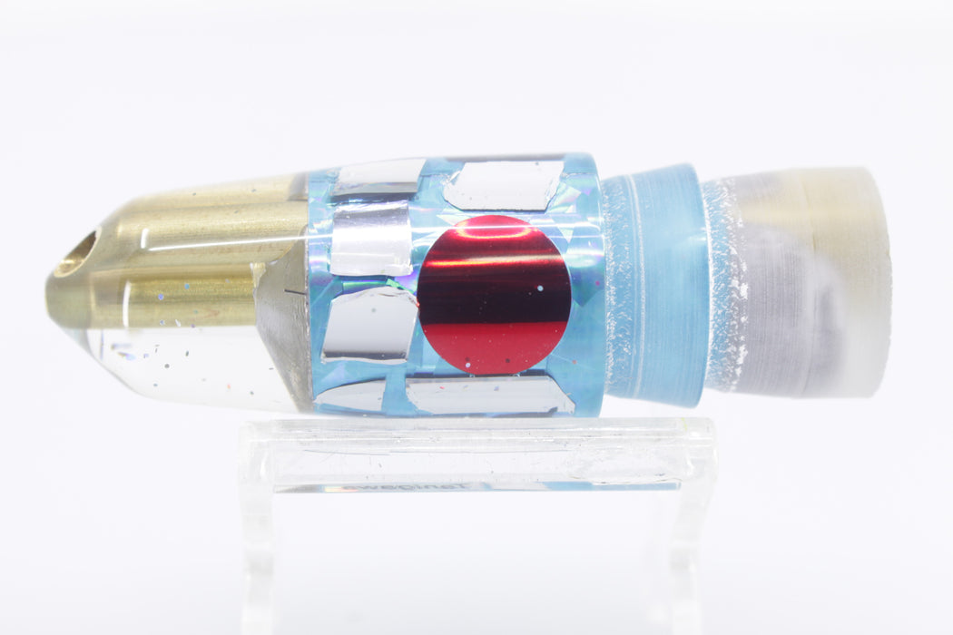 Tanigawa Lures Ice Blue Rainbow Cracked Glass 2-Hole Bullet 7" 5oz EZ-K