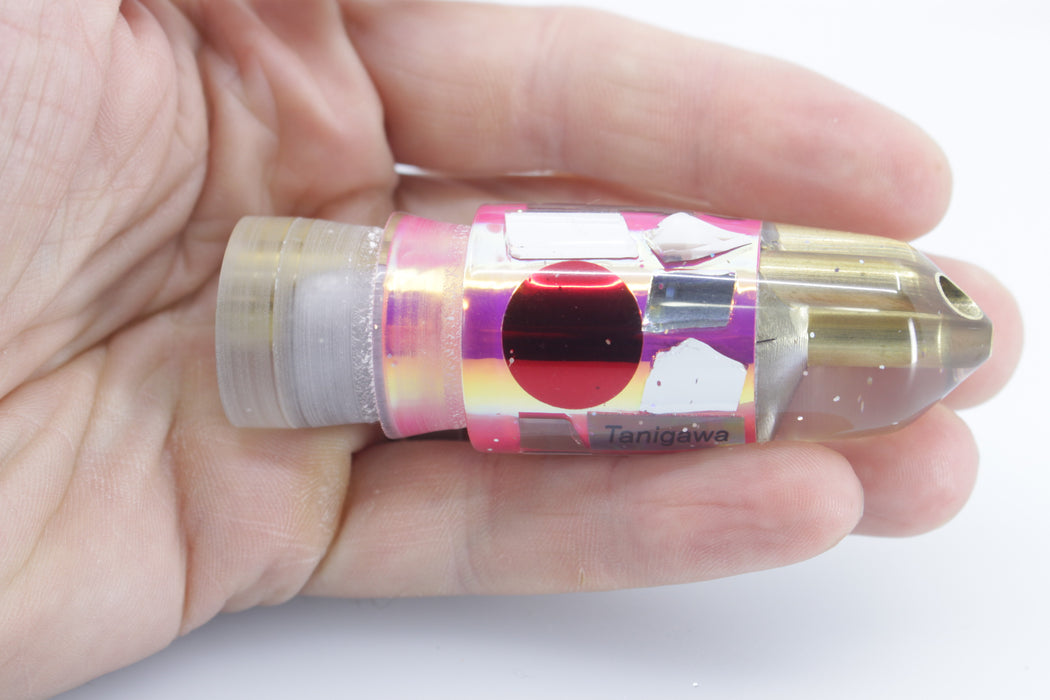 Tanigawa Lures Pink Rainbow Cracked Glass 2-Hole Bullet 7" 5oz