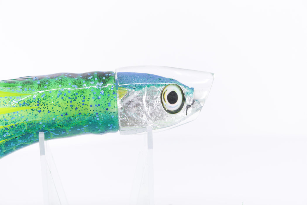 Aloha Lures Ice Blue-Turquoise Back Malolo Dink Bait 9" 4oz Skirted Blue Green