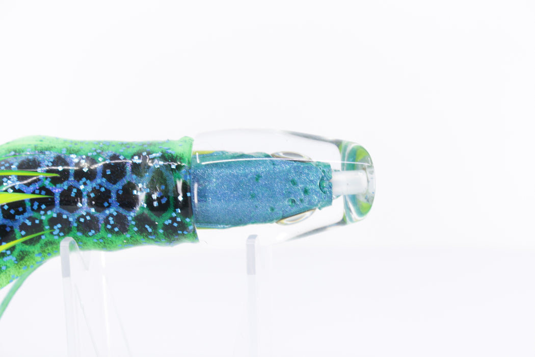 Aloha Lures Ice Blue-Turquoise Back Malolo Dink Bait 9" 4oz Skirted Blue Green