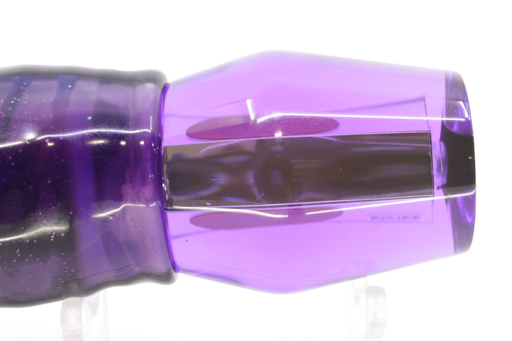 Bonze Lures Purple Mirrored Red Eyes Trojan 10" 5oz Skirted Purple Skipjack