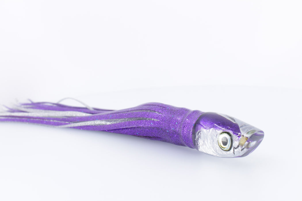 Aloha Lures Purple Back Back Malolo Dink Bait 9" 3oz Skirted Purple-Silver