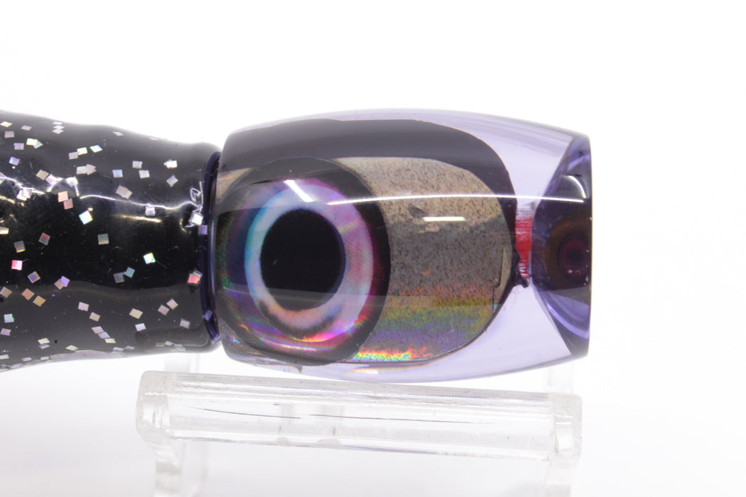 Aloha Lures Purple Rainbow Taxi Eyes Small Beauty 7" 2.6oz Skirted Black/Purple