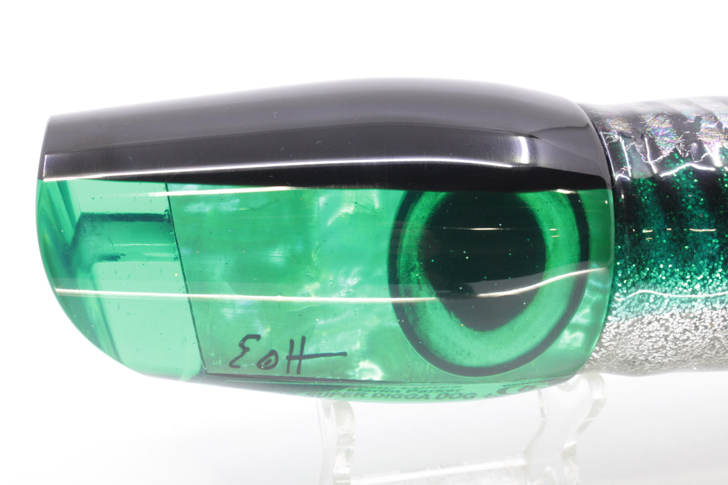 Marlin Magic Green Awabi Black Back Taxi Eyes Super Digga Dog 16" 15.5oz Skirted