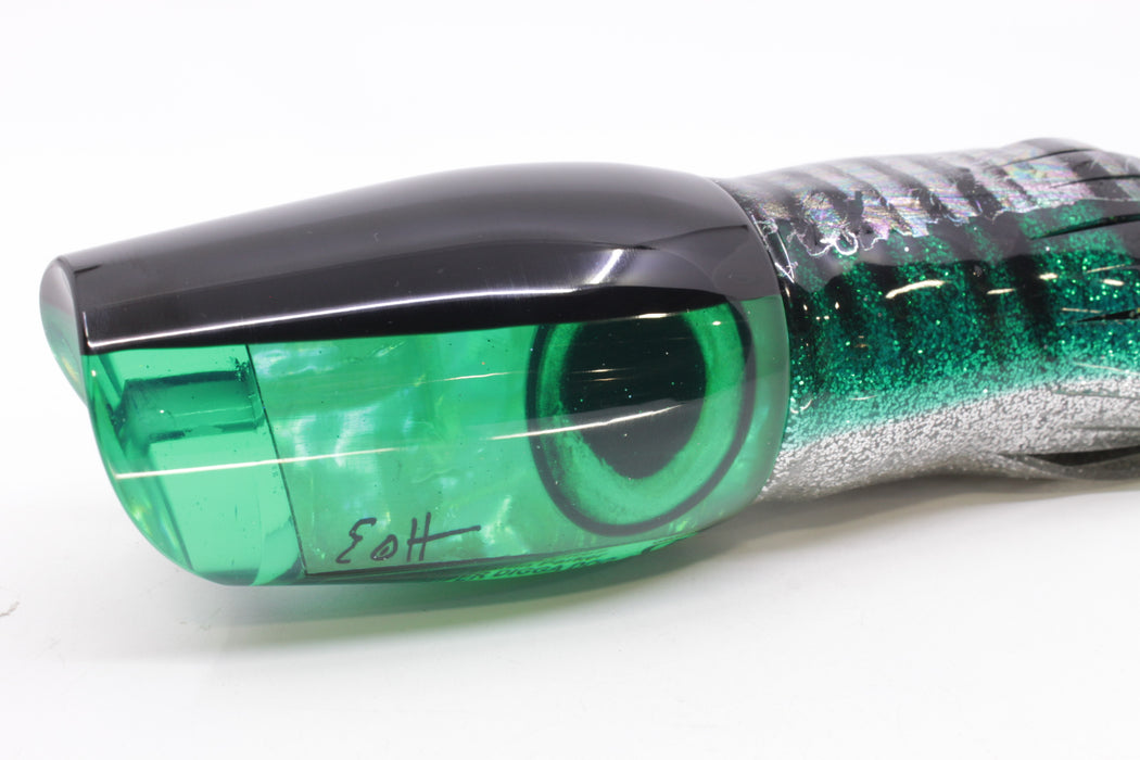 Marlin Magic Green Awabi Black Back Taxi Eyes Super Digga Dog 16" 15.5oz Skirted