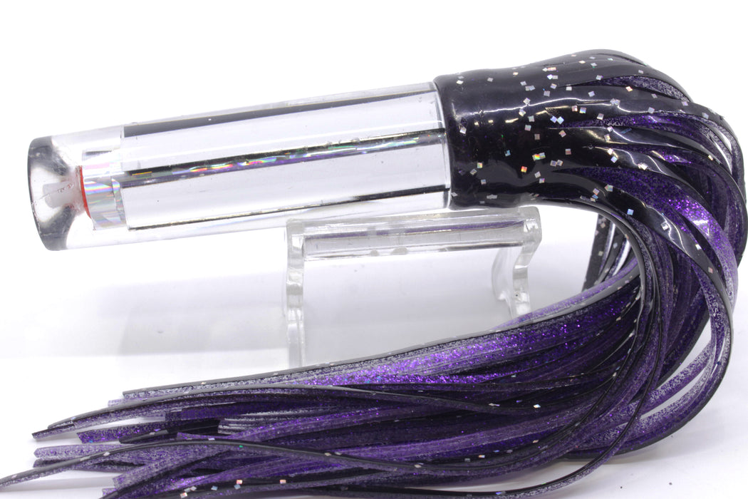 Aloha Lures Mirrored Large Crack Pipe 7" 3.5oz Skirted Black/Purple