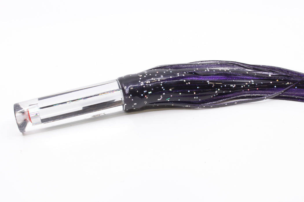 Aloha Lures Mirrored Large Crack Pipe 7" 3.5oz Skirted Black/Purple