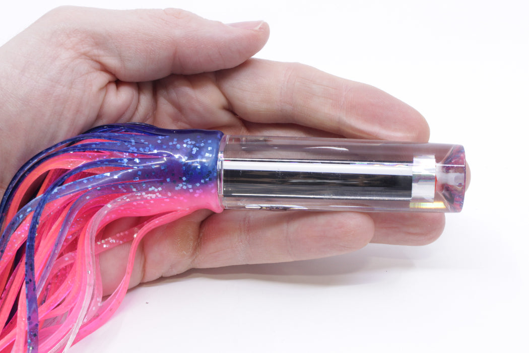 Aloha Lures Mirrored Large Crack Pipe 7" 3.5oz Skirted Blue-Pink/Pink