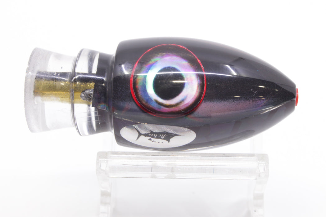 Aloha Lures Black Rainbow Natural Eyes Uncle Moe 9" 3.5oz