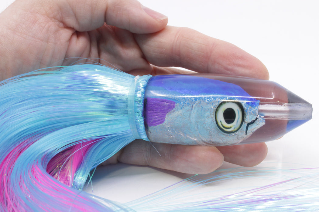 Aloha Lures Blue-Ice Blue Back Deep Six Malolo 9" 6.5oz Strobez Ice Blue/Pink