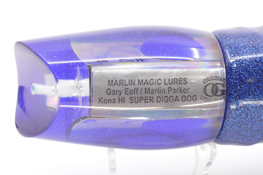 Marlin Magic Golden MOP Blue Back Red Eyes Super Digga Dog 16" 12oz Vinyl Blue