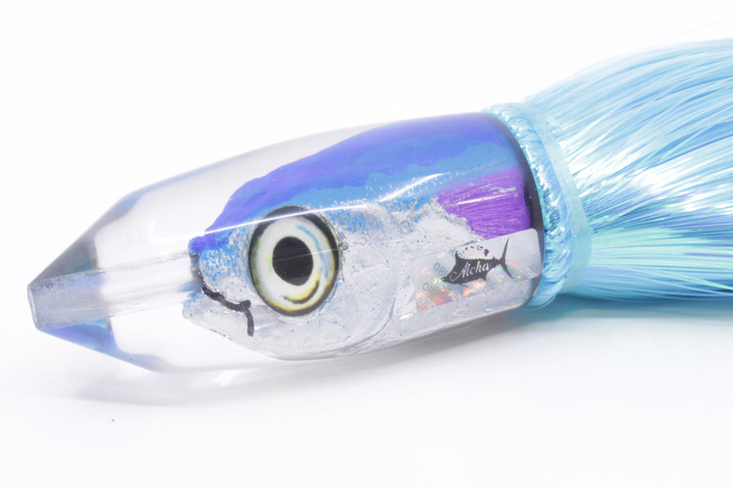 Aloha Lures Blue-Ice Blue Back Deep Six Malolo 9" 6.5oz Strobez Ice Blue/Pink
