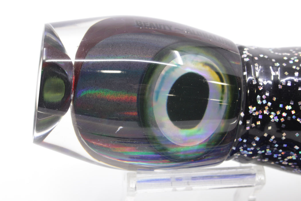 Aloha Lures Black Rainbow Taxi Eyes Large Beauty 12" 10.5oz Skirted Black/Rainbow