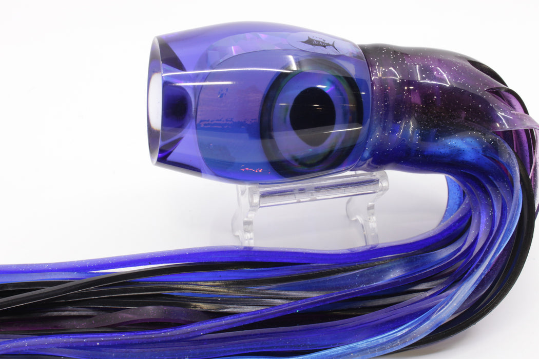 Aloha Lures Blue Rainbow Taxi Eyes Large Beauty 12" 10.5oz Skirted Blue/Purple