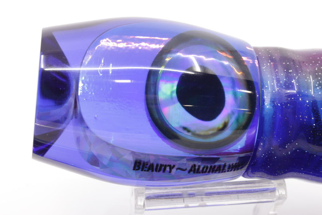 Aloha Lures Blue Rainbow Taxi Eyes Large Beauty 12" 10.5oz Skirted Blue/Purple