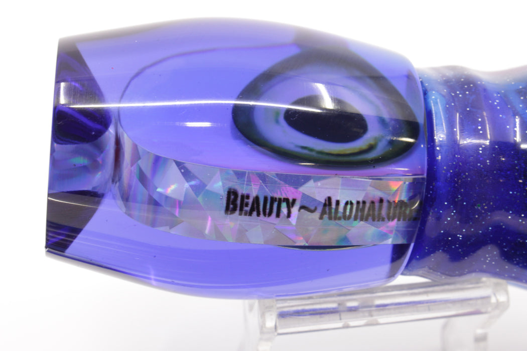 Aloha Lures Blue Rainbow Taxi Eyes Large Beauty 12" 10.5oz Skirted Blue/Purple