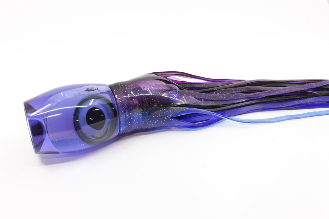 Aloha Lures Blue Rainbow Taxi Eyes Large Beauty 12" 10.5oz Skirted Blue/Purple