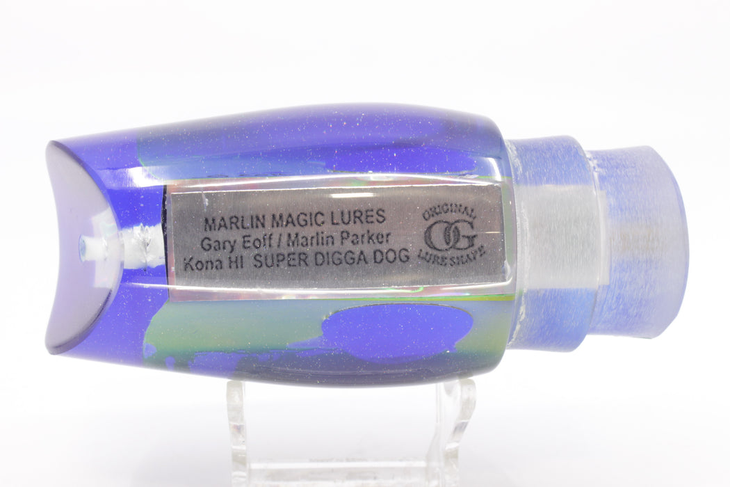 Marlin Magic Lime Green MOP Blue Back Red Eyes Super Digga Dog 16" 10oz