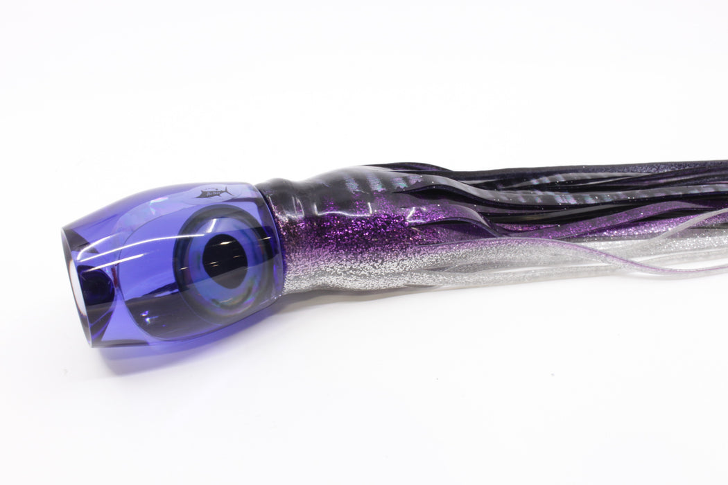 Aloha Lures Blue Rainbow Taxi Eyes Large Beauty 12" 10.5oz Skirted Purple Aurora