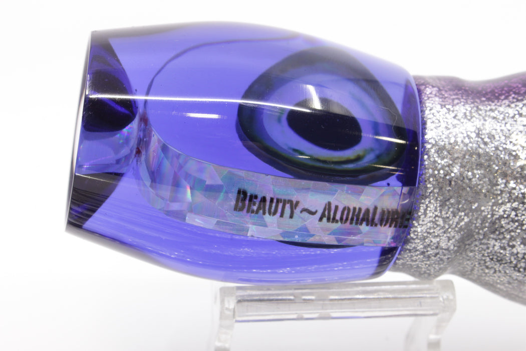 Aloha Lures Blue Rainbow Taxi Eyes Large Beauty 12" 10.5oz Skirted Purple Aurora