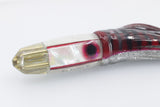 Big Reidee Silver MOP Red Flash 4-Hole Bullet 9" 6oz Skirted Red-Silver-Black