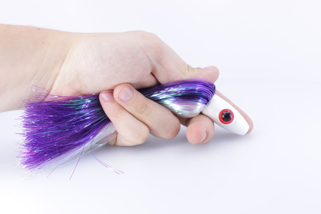 Magictail Outfitters Hoomagic Ballyhoo Lures Custom Purple-White