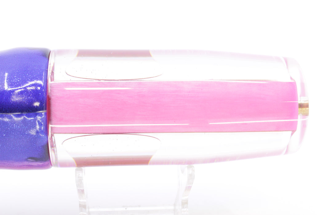 Koya Lures Pink Rainbow Red Eyes Hard Head 14" 10.5oz Fire Tailz Vinyl Blue Dream