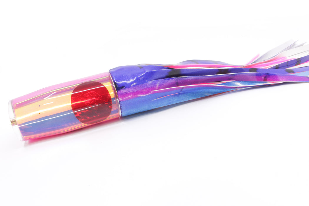 Koya Lures Pink Rainbow Red Eyes Hard Head 14" 10.5oz Fire Tailz Vinyl Blue Dream
