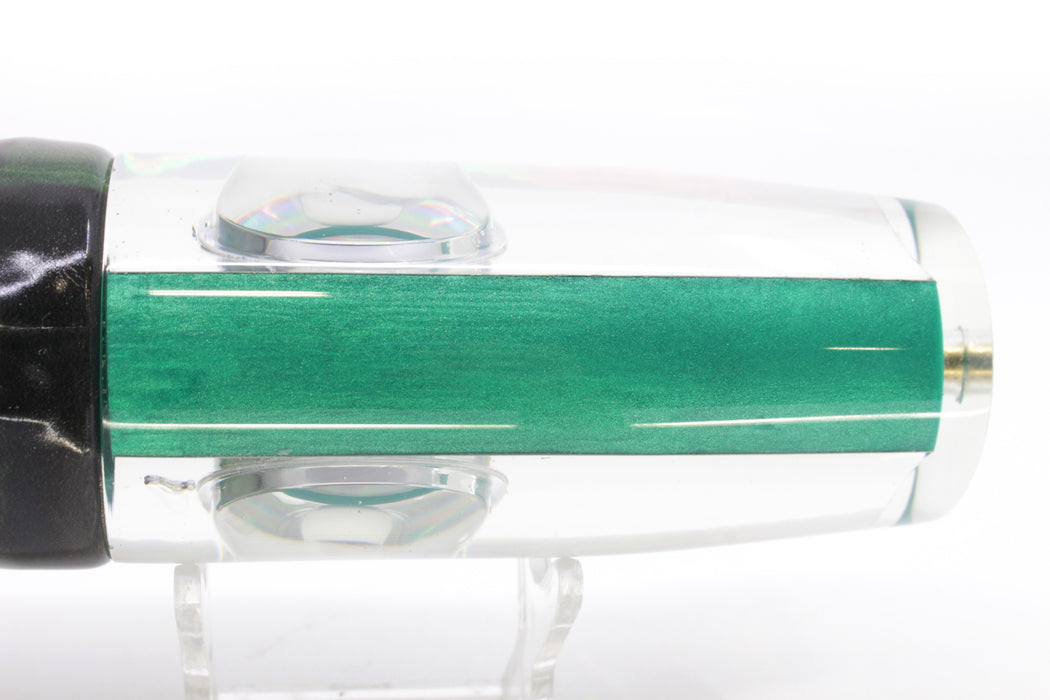 Koya Lures Silver Rainbow Green Pearl Doll Eyes Hard Head 14" 10.5oz Fire Tailz Vinyl