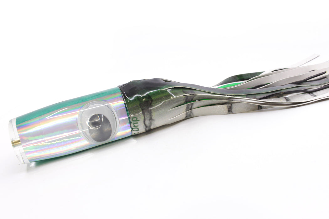 Koya Lures Silver Rainbow Green Pearl Doll Eyes Hard Head 14" 10.5oz Fire Tailz Vinyl