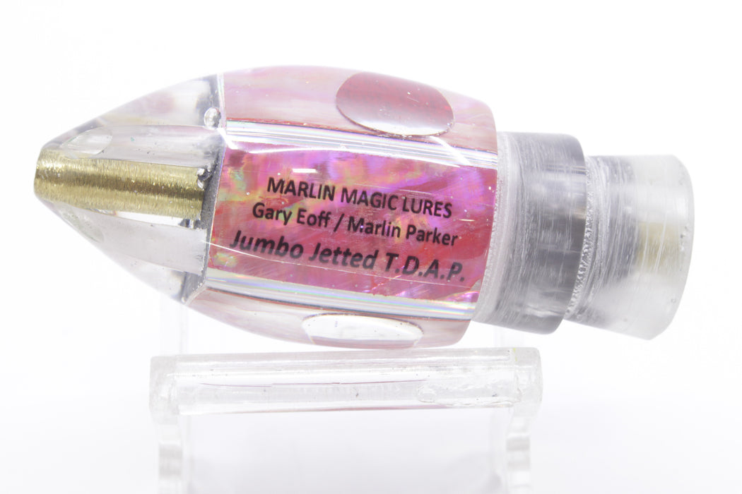 Marlin Magic Lures Pink Awabi Shell Red Eyes Jumbo Jetted Teardrop AP Bullet 9" 4.4oz