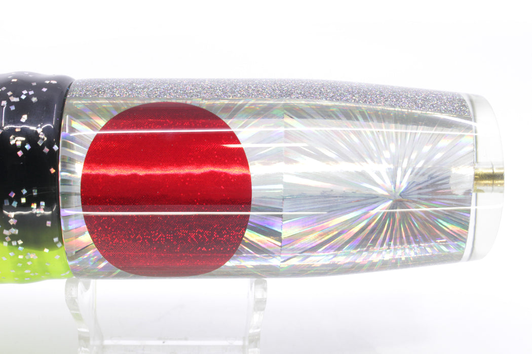 Koya Lures Silver Rainbow Starburst Red Eyes Hard Head 14" 14.5oz Skirted Magic Johnson