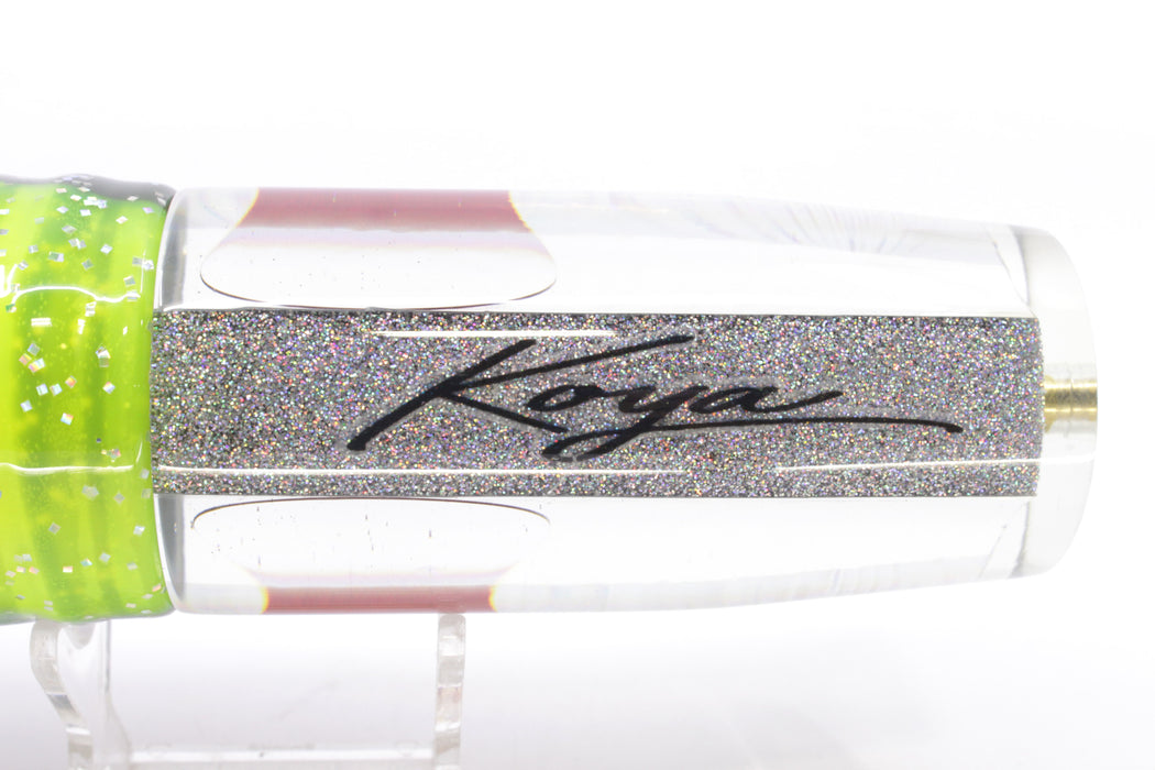 Koya Lures Silver Rainbow Starburst Red Eyes Hard Head 14" 14.5oz Skirted Magic Johnson